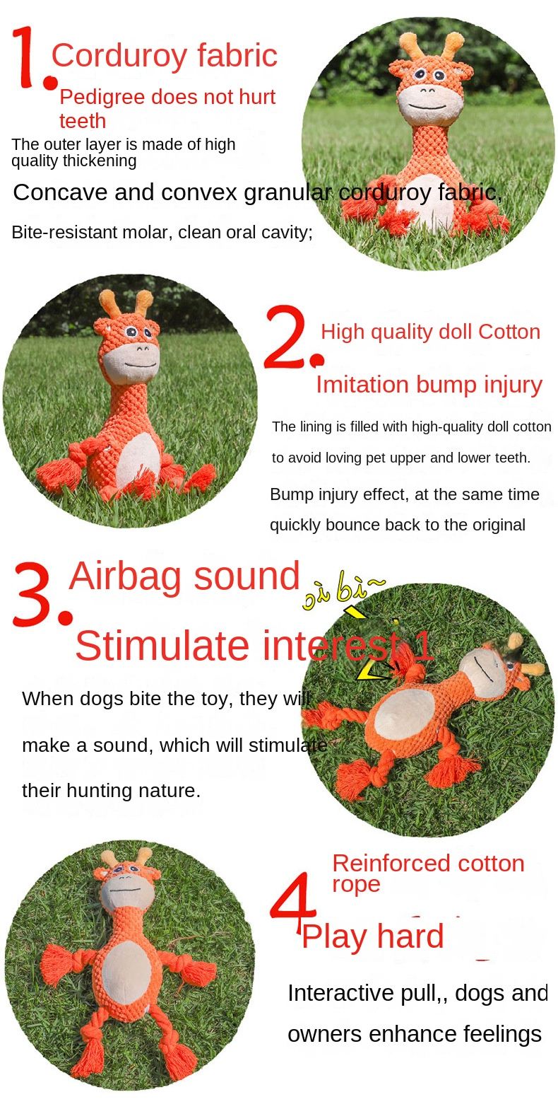 dog chew toys plush sound toys grinding teeth resistant to bite interactive pet dog toys